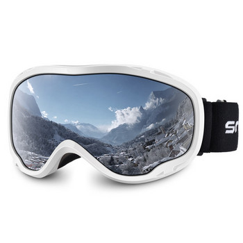 Ски очила с UV400 защита анти-мъгла, подходящи за носене с диоптрични очила