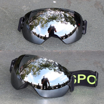 Ски очила без рамка със сферична форма, ветроустойчиви с UV защита