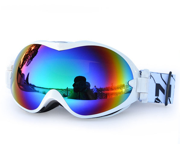 Slidinėjimo akiniai su veidrodiniais lęšiais, nuo rasojimo