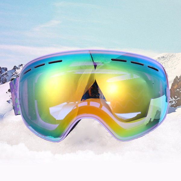Ski goggles suitable for prescription goggles, anti-fog