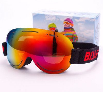 Παιδικά γυαλιά σκι για κορίτσια και αγόρια με χρωματιστά γυαλιά