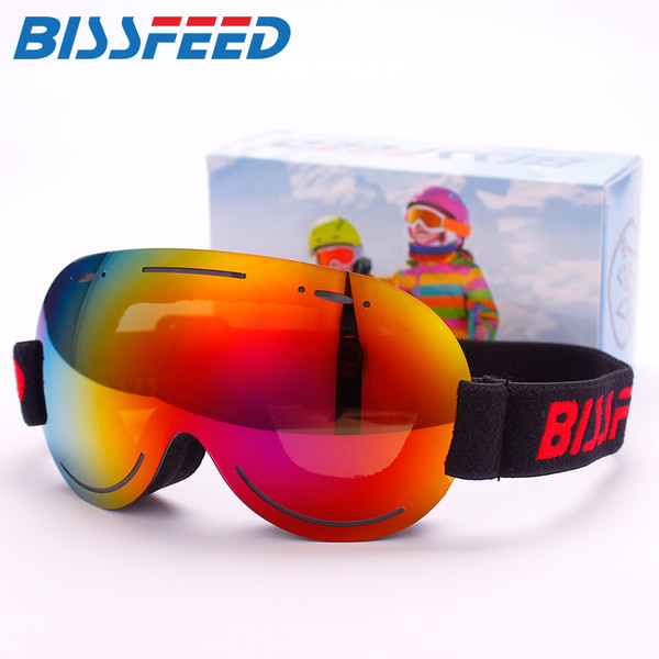 Παιδικά γυαλιά σκι για κορίτσια και αγόρια με χρωματιστά γυαλιά