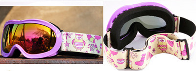 Παιδικά γυαλιά σκι με χρωματιστούς φακούς για κορίτσια και αγόρια