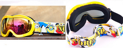 Παιδικά γυαλιά σκι με χρωματιστούς φακούς για κορίτσια και αγόρια