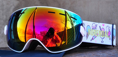 Детски ски очила с цветни стъкла за момичета и момчета