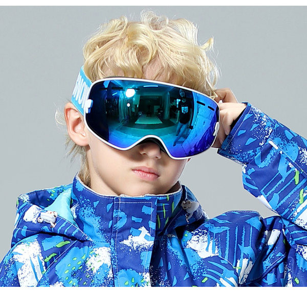 Παιδικά γυαλιά σκι για αγόρια και κορίτσια, αντι-ομίχλη