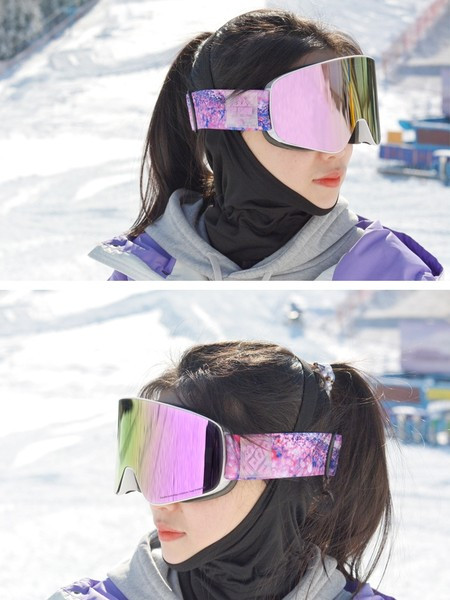Γυναικεία γυαλιά μάσκα για σκι / σνόουμπορντ αντι-ομίχλης 
