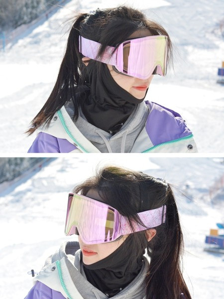 Ochelari de protecție pentru femei pentru schi/snowboard dublu strat Anti-aburire