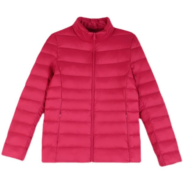 Geaca scurta de dama cu guler inalt si inchidere cu fermoar