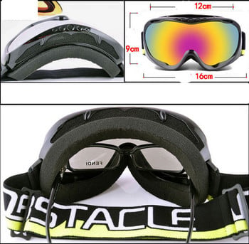 Σφαιρικά γυαλιά ομίχλης  αντιανεμικά με προστασία UV, κατάλληλα για χρήση με γυαλιά συνταγής