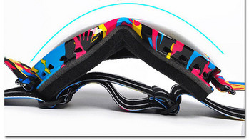 Двуслойни ски очила подходящи за носене на диоптрични очила под тях,анти-мъгла