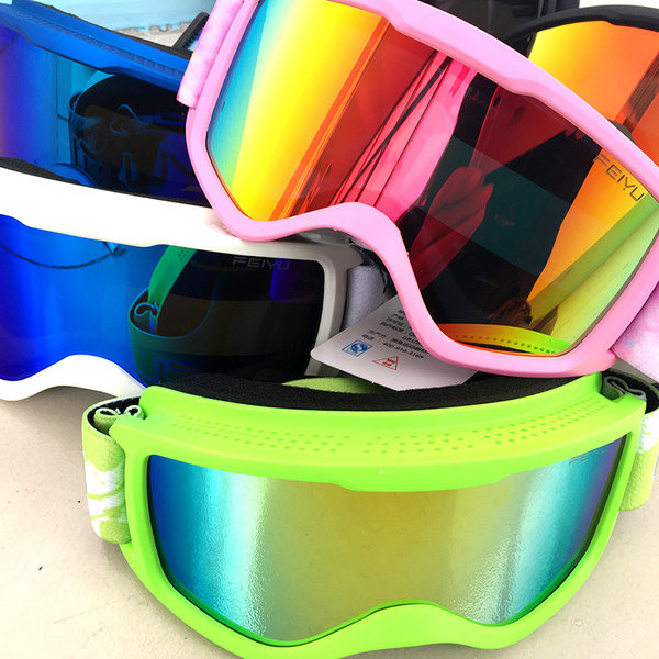 Детски ски очила с цветни стъкла, анти - мъгла