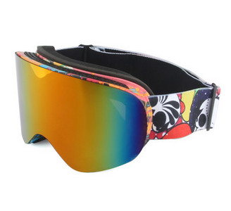 Γυαλιά σκι / snowboard με ομίχλη και άνεμο με σφαιρικό σχεδιασμό και φακό νυχτερινής όρασης