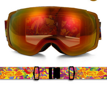 Γυαλιά σκι  ομίχλης με σφαιρικό σχεδιασμό και προστασία από υπεριώδη ακτινοβολία