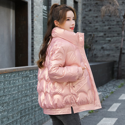 Γυναικείο χειμωνιάτικο μπουφάν με ψηλό γιακά και τσέπες - πολλά χρώματα