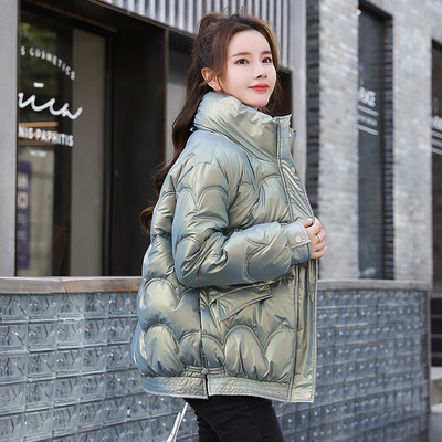 Γυναικείο χειμωνιάτικο μπουφάν με ψηλό γιακά και τσέπες - πολλά χρώματα