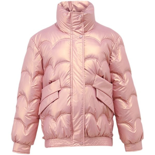 Γυναικείο χειμωνιάτικο μπουφάν με ψηλό γιακά και τσέπες - πολλά χρώματα