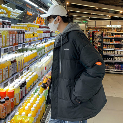 Φθινοπωρινό-χειμερινό  καρό μπουφάν με κουμπιά και κουκούλα