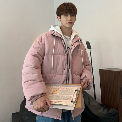 Φθινοπωρινό-χειμερινό  καρό μπουφάν με κουμπιά και κουκούλα