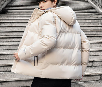 Ανδρικό καθημερινό χειμερινό μπουφάν με κουμπιά