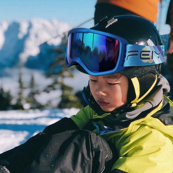 Детски ски/сноуборд очила за момичета и момчета двуслойни анти-мъгла