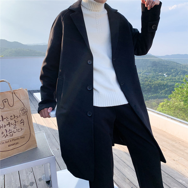 Elegantan muški kaput - dugi model