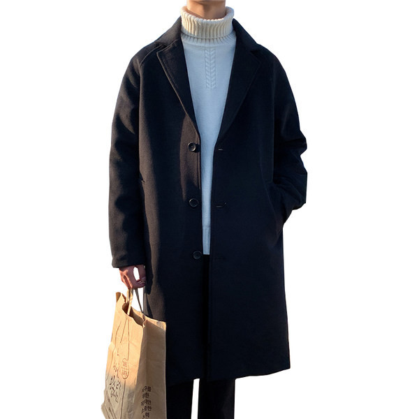 Elegantan muški kaput - dugi model