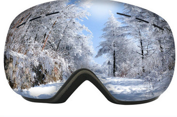Γυαλιά σκι ανδρών και γυναικών αντιθαμβωτικά, αντιανεμικά, κατάλληλα για χρήση με συνταγή γυαλιά