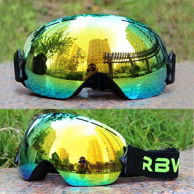 Slidinėjimo akiniai vyrams ir moterims nuo rasojimo, atsparūs vėjui, tinkami dėvėti su receptiniais akiniais