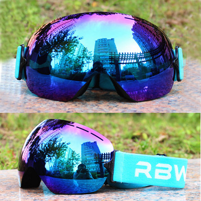 Slidinėjimo akiniai vyrams ir moterims nuo rasojimo, atsparūs vėjui, tinkami dėvėti su receptiniais akiniais