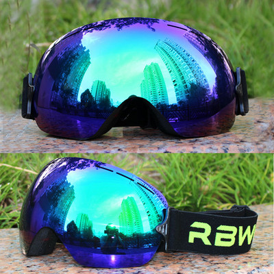 Slidinėjimo akiniai vyrams ir moterims nuo rasojimo, atsparūs vėjui, tinkami dėvėti su receptiniais akiniais