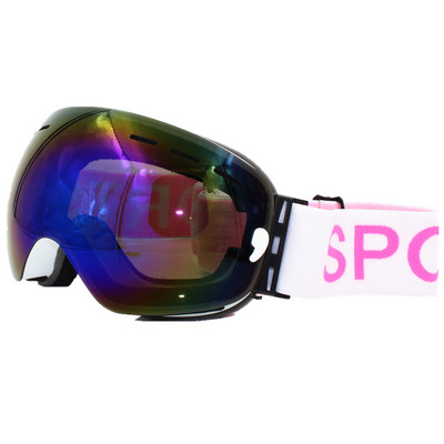 Γυαλιά καθρέφτη σκι για άνδρες και γυναίκες, αντι-ομίχλη