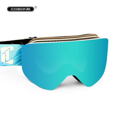 Γυαλιά σκι διπλού στρώματος για άνδρες και γυναίκες, αντι-ομίχλη