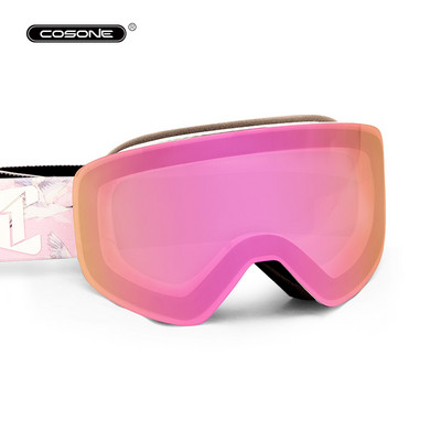 Γυαλιά σκι διπλού στρώματος για άνδρες και γυναίκες, αντι-ομίχλη