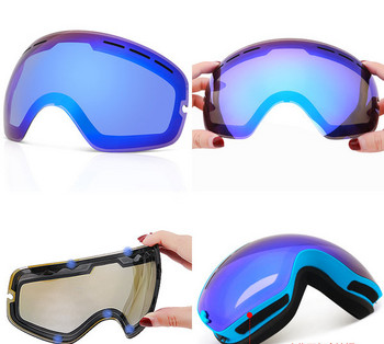 Γυαλιά σκι για άνδρες και γυναίκες με διπλούς στρώσεις αντιθαμβωτικούς φακούς, πολωμένοι