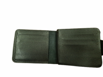 Men\'s wallet Ahelos, Faux leather, Vertical, Black