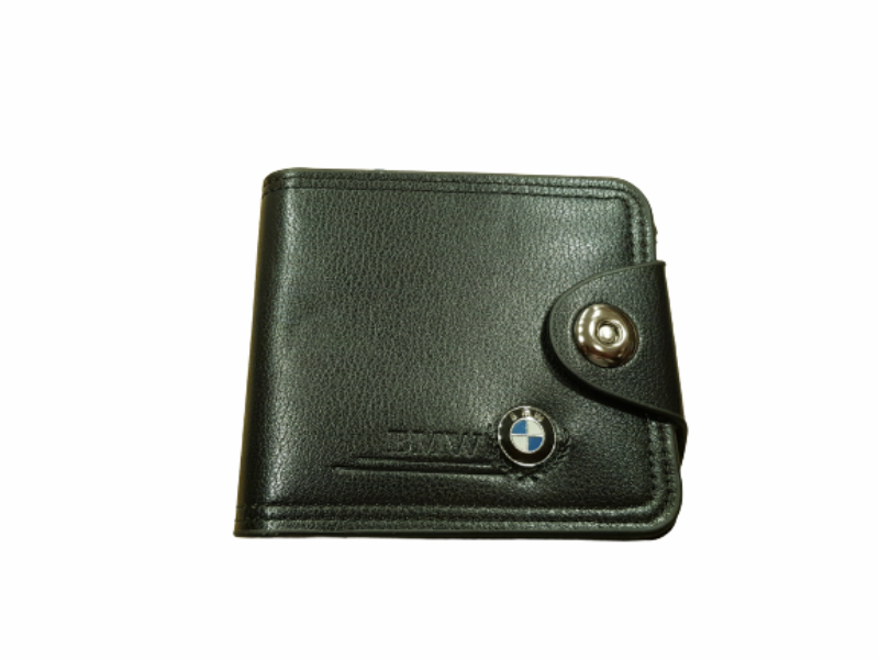 Men's wallet Ahelos, Faux leather, Vertical, Black