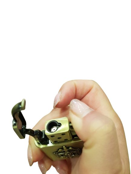 Запалка Ahelos, СССР, Газова,Противовятърна, Златиста