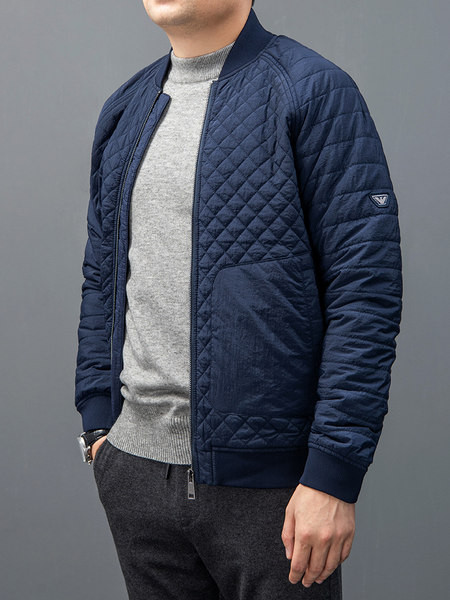 Jachetă casual pentru bărbați cu fermoar și buzunare