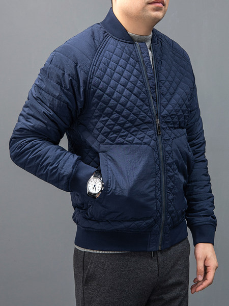 Jachetă casual pentru bărbați cu fermoar și buzunare