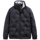 Ležerna muška jakna s visokim ovratnikom i patentnim zatvaračem