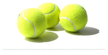 Топки за тенис в зелен цвят 3 броя в комплект