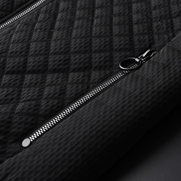 Jachetă casual pentru bărbați cu fermoare și mâneci lungi