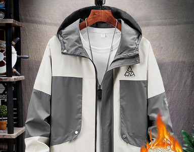 Geaca casual barbatesc cu gluga si buzunare in mai multe culori