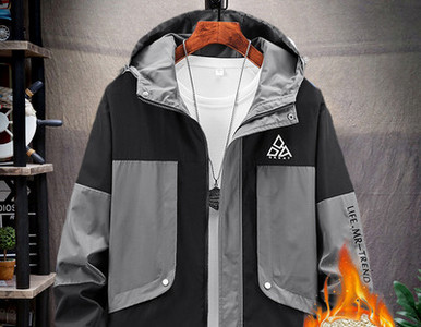 Geaca casual barbatesc cu gluga si buzunare in mai multe culori