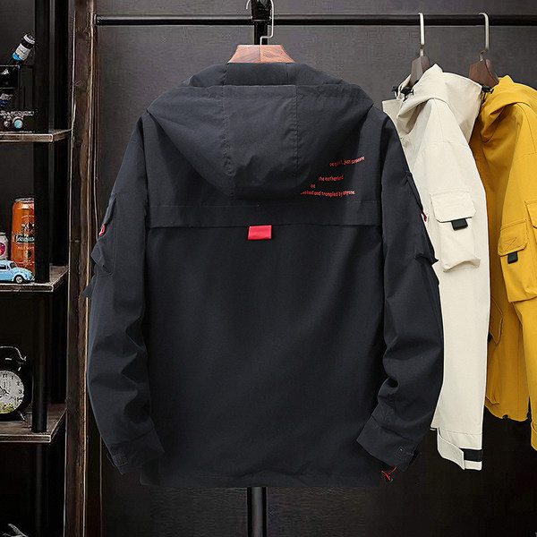 Geaca casual barbatesc cu gluga si buzunare in mai multe culori