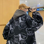 Geaca de zi cu gluga in patru culori