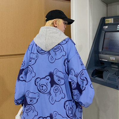 Geaca de zi cu gluga in patru culori