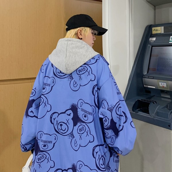 Geaca de zi cu gluga in patru culori