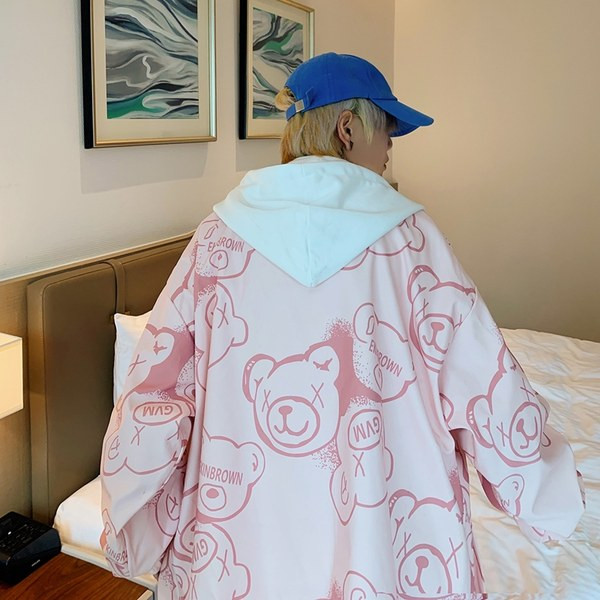 Geaca de zi cu gluga in patru culori